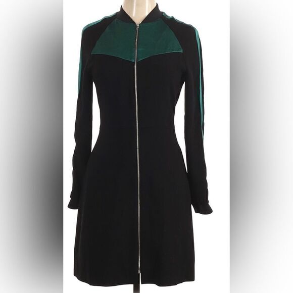 MAJE BICOLOR TEDDY DRESS - Picture 1 of 7